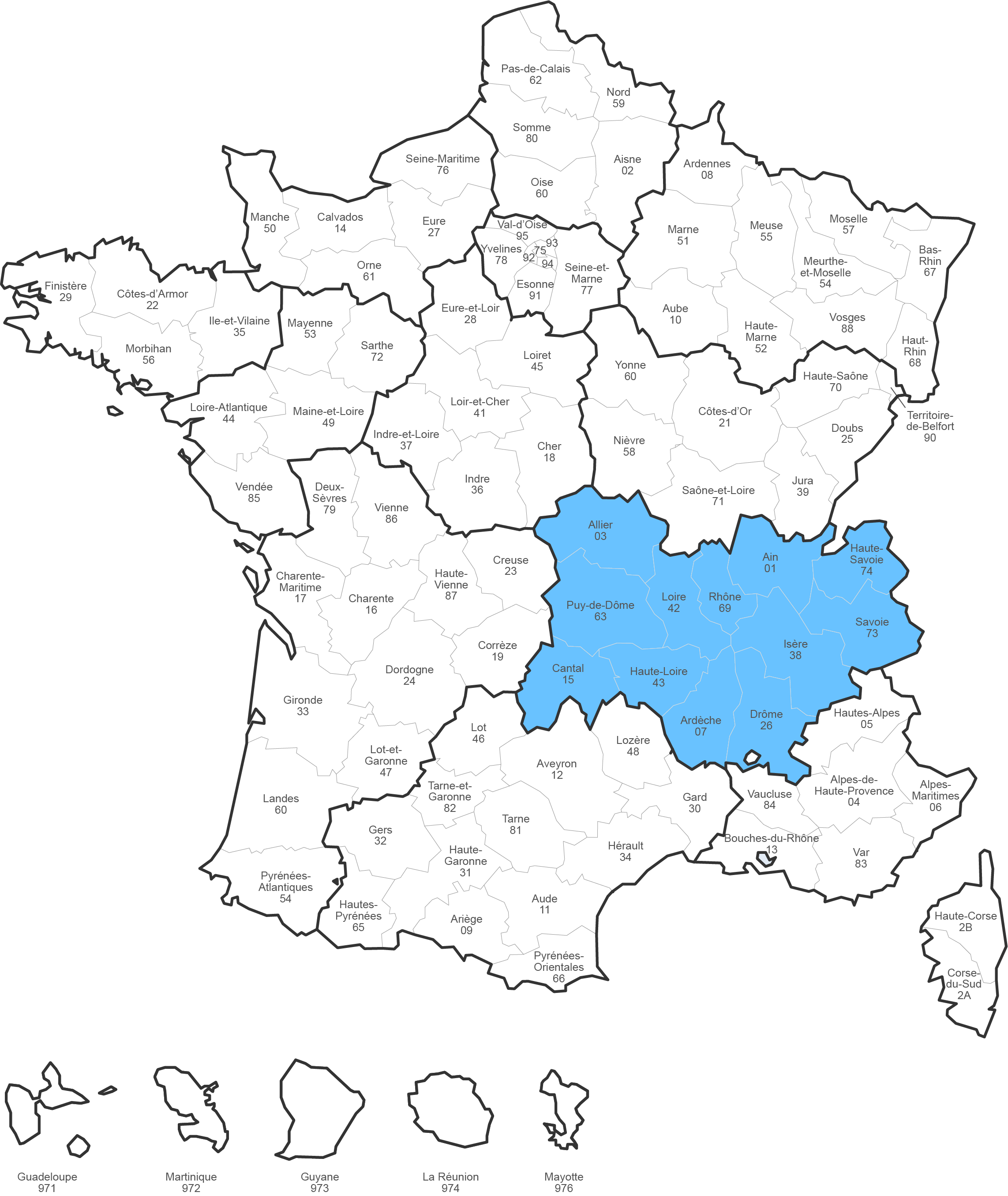 Délégation régionale : Auvergne-Rhône Alpes