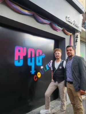 Inauguration du nouveau centre LGBT et du bar associatif de l’association COULEUR, à Lens.