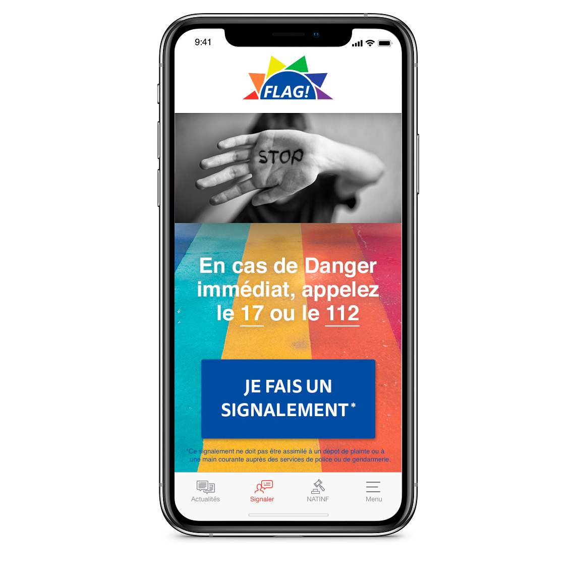 Lancement de l'application mobile FLAG!