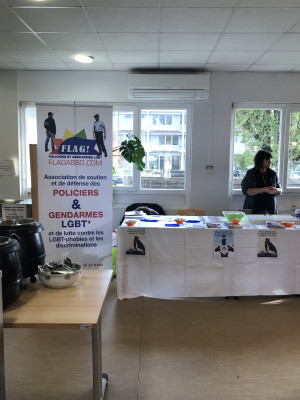 Animation FLAG! de prévention au SGAMI Sud Ouest dans le cadre de la journée mondiale de lutte contre le sida