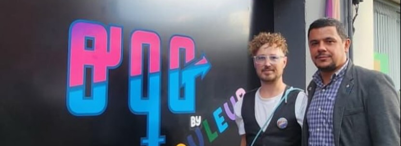 Inauguration du nouveau centre LGBT et du bar associatif de l’association COULEUR, à Lens.