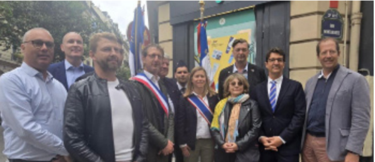 Inauguration de la Plaque commémorative, en mémoire des personnes homosexuelles déportées et persécutées à travers l’Histoire.